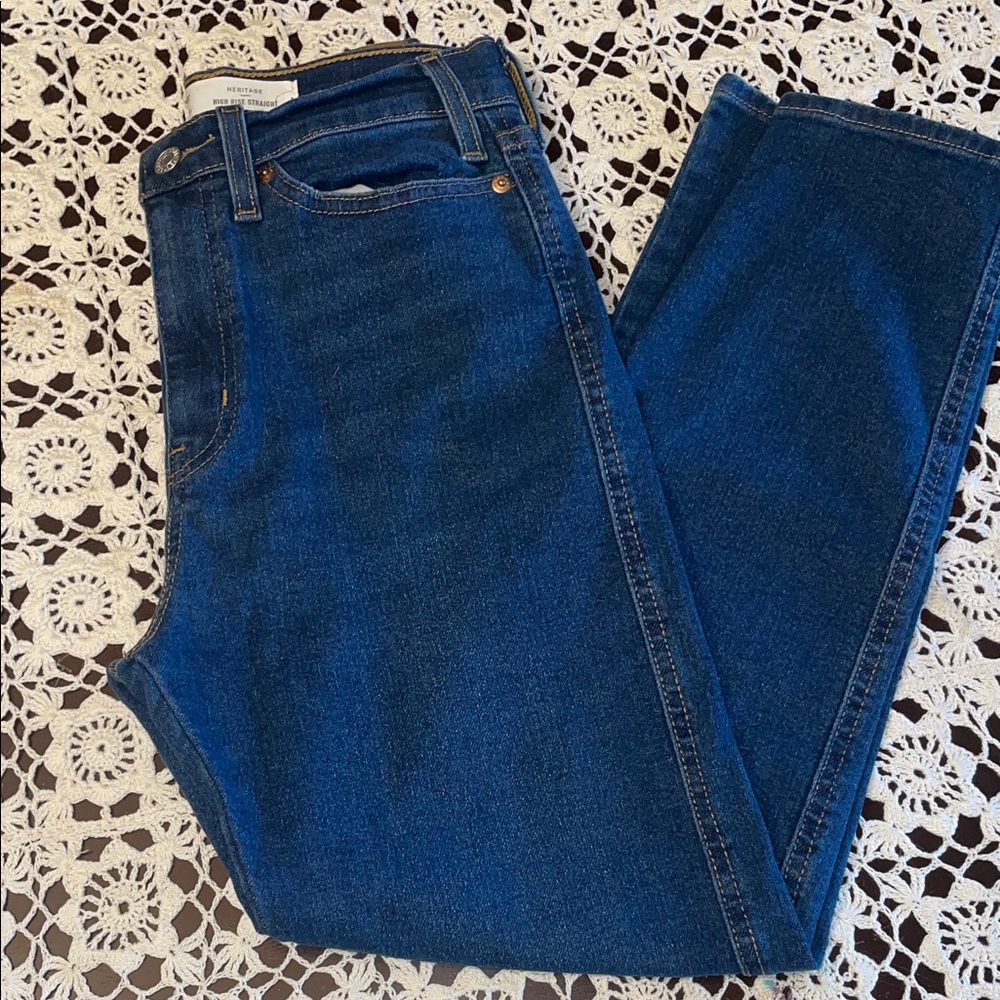 Levi's Women's Straight Leg Jeans - Dark Blue